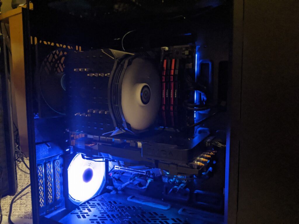 Is the intake or exhaust fan under the GPU?