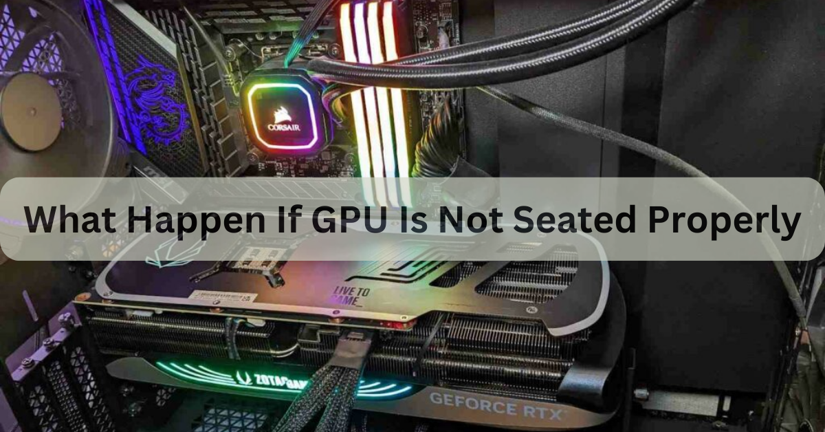 What Happen If GPU Is Not Seated Properly